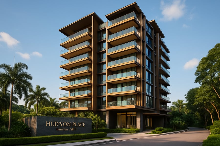 Hudson Place Residences luxury condominium exterior in Singapore
